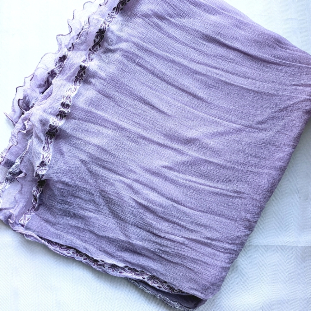 VTG Sheer Wrap /Shawl. 90 x 37"